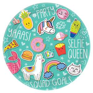 Selfie Celebration 9" Round Plates (8)