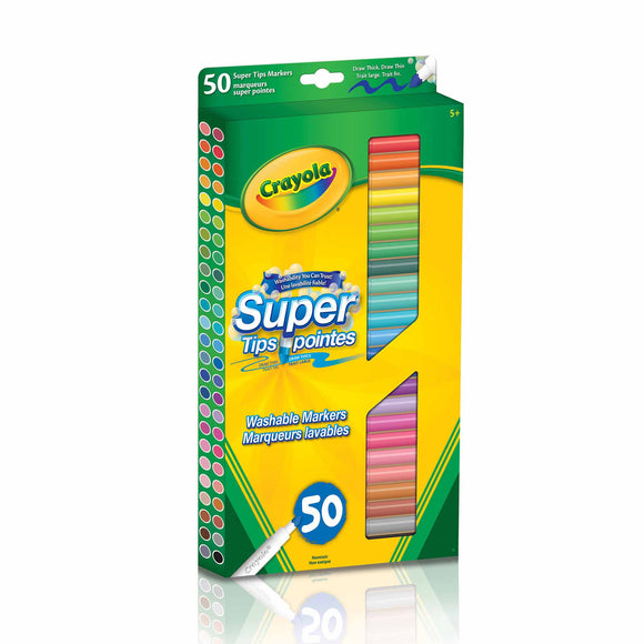 Crayola Super Tips Washable Markers 50 Count