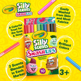 *** NEW FOR SPRING 2023 *** Crayola Silly Scents Smash-Ups Washable Slim Markers, 10 Count