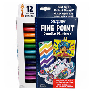 *** NEW FOR SPRING 2023 *** Crayola Fine Point Doodle Markers, 12 Count