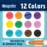 *** NEW FOR SPRING 2023 *** Crayola Fine Point Doodle Markers, 12 Count