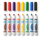 Crayola Color Max Ultra-Clean Washable Markers, Wedge Tip - 8 Pk