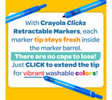 Crayola Clicks Retractable Markers 10 Pk