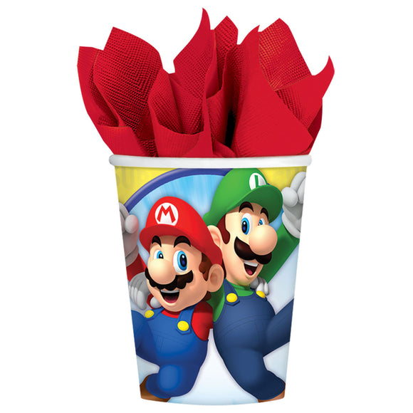 SUPER MARIO BROTHERS 9OZ CUPS (8 Pack)