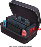 Nintendo Switch - 12" Hard Case for Game Console and Games - Black
