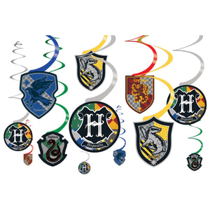 Harry Potter™ Value Pack Foil Swirl Decorations (12)