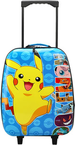 Kids Pokémon Pikachu ABS Shell, Collapsible Rolling Luggage