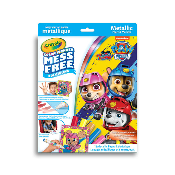 Crayola Color Wonder Mess-Free Colouring Book & Markers Kit, Paw Patrol