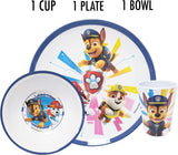 Paw Patrol Chase 3PC Melamine Plate/Bowl/Cup Set