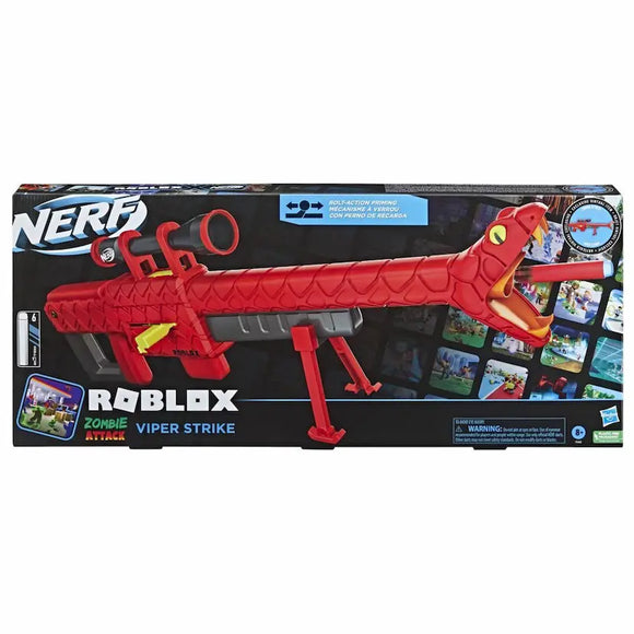 Nerf Roblox Zombie Attack: Viper Strike Dart Blaster, Code to Redeem Exclusive Virtual Item, Clip, 6 Nerf Elite Darts