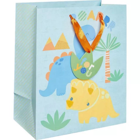 Dinosaur Baby Bag w/ Gift Tag