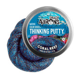 Crazy Aarons Putty: CORAL REEF 2" mini with Color Shock Effect