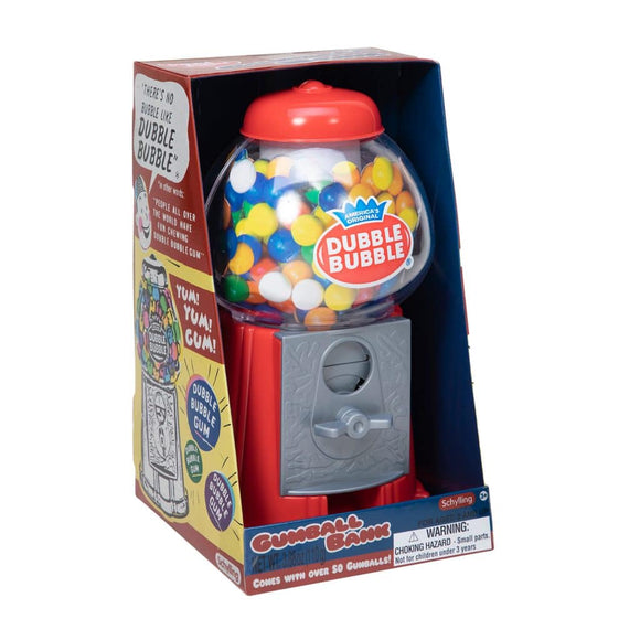 Dubble Bubble GUMBALL BANK with 50 Gumballs