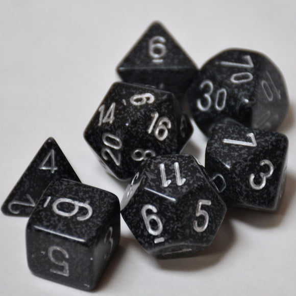 Koplow : Premium Polyhedral 7-Die Elemental Dice Set - Ninja