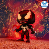 Funko Pop! Marvels Venom With Mjolnir and the sword of Silver Surfer