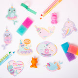 Ooly : Nom nom narwhals Jumbo scented stickers (Scratch N' Sniff)