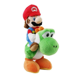 Super Mario Riding Yoshi 8" Plush (Nintendo Super Mario)