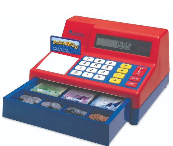 Learning Resources AWARD WINNING Pretend & Play® Calculator Cash Register with Canadian Currency