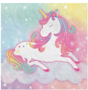 ENCHANTED UNICORN BEVERAGE NAPKINS (16)