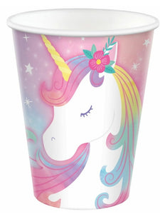 ENCHANTED UNICORN 9OZ CUPS (8)