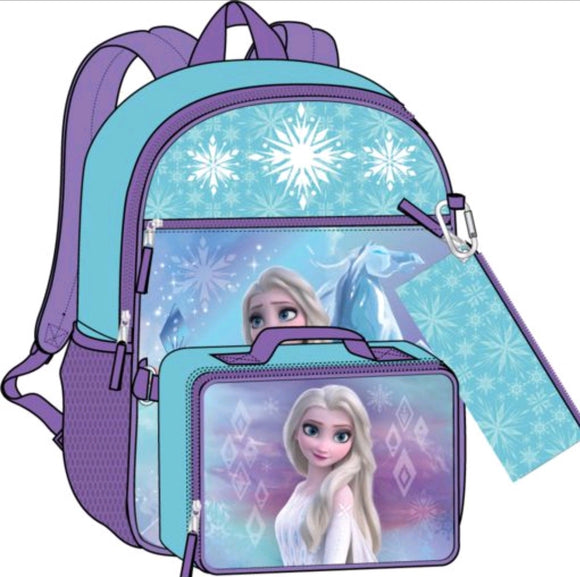 DISNEY -Frozen Elsa  4 pcs Backpack Set