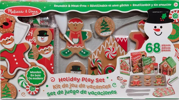 Melissa & Doug Deluxe Holiday Wooden Baking Set WITH 68 PIECES!