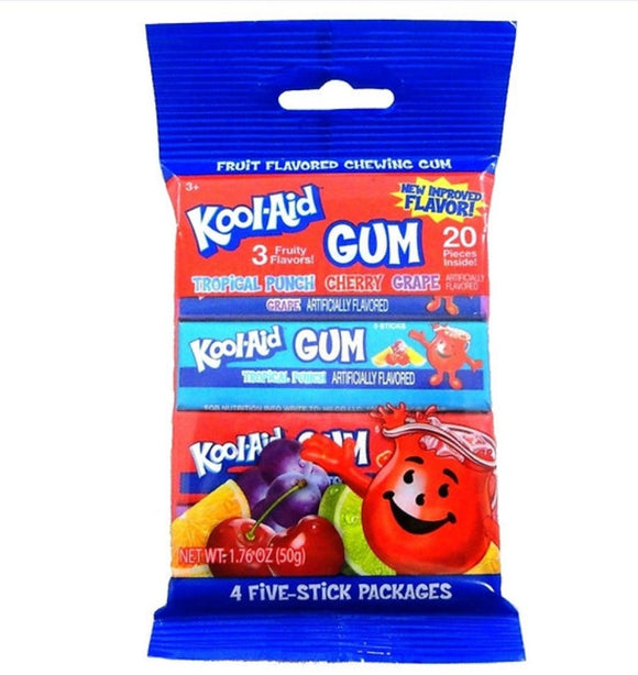 Kool-Aid Gum 4 pack Peg Bag 1.76oz