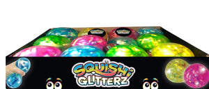 Squish Ball with Glitter (Assorted)