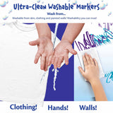 Crayola Ultra-Clean Washable Stamper Markers, 10 Count