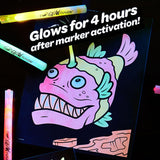 Crayola Glow Fusion Marker Colouring Set - Deep Sea Creatures