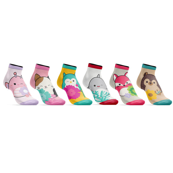 SQUISHMALLOWS - Youth Ankle Socks 6 Pack