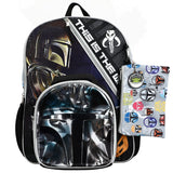 STAR WARS - MANDALORIAN 5 PC BACKPACK SET - 16 inches