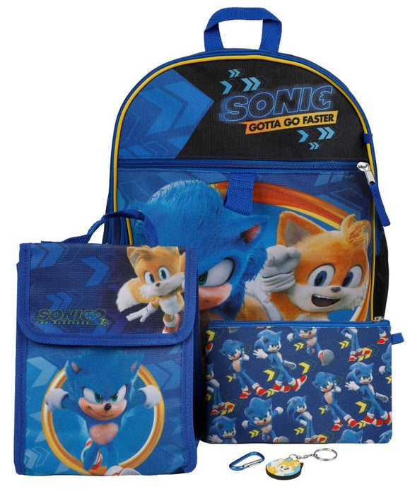 SONIC and Tails - 5 PC BACKPACK SET