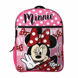 Disney Minnie Mouse Characters 6 Piece 16" Backpack Set