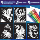 *** NEW FOR FALL 2022 *** Crayola Glow Fusion Marker Colouring Set - Mythical Creatures