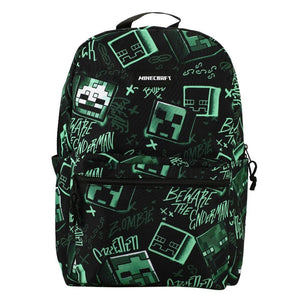Kids Mincraft Backpack Beware Ender Man