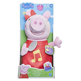 Peppa Pig Oink-Along Songs Peppa Singing Plush Doll with Sparkly Red Dress and Bow, Sings 3 Songs