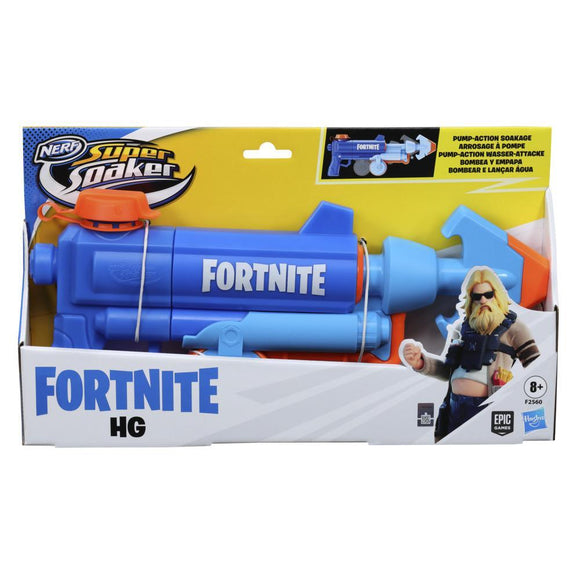 Nerf Super Soaker Fortnite HG Water Blaster, Pump-Action Soakage, Outdoor Summer Games