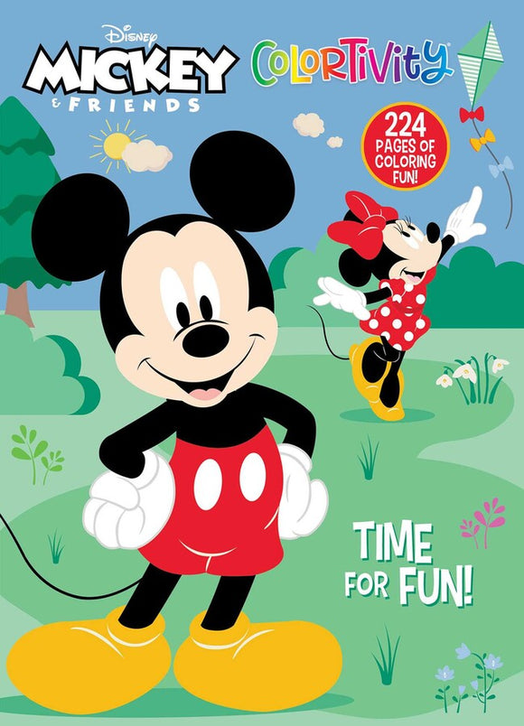 Disney Colortivity Mickey & Friends: Time for Fun! 224 Pages!