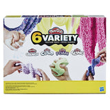 Play-Doh Slime, Crystal Crunch, Super Cloud, and Foam Scented 6 Variety Texture Pack
