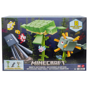 Minecraft Aquatic Defenders Figure Pack With 8 Action Figures