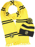 HARRY POTTER PREMIUM COLLECTION - Hufflepuff Yellow Beanie Scarf Combo