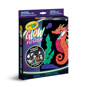 *** NEW FOR FALL 2022 *** Crayola Glow Fusion Marker Colouring Set - Deep Sea Creatures