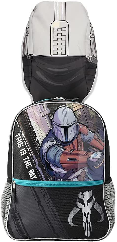 STAR WARS - The Mandalorian 16in Backpack with Hood