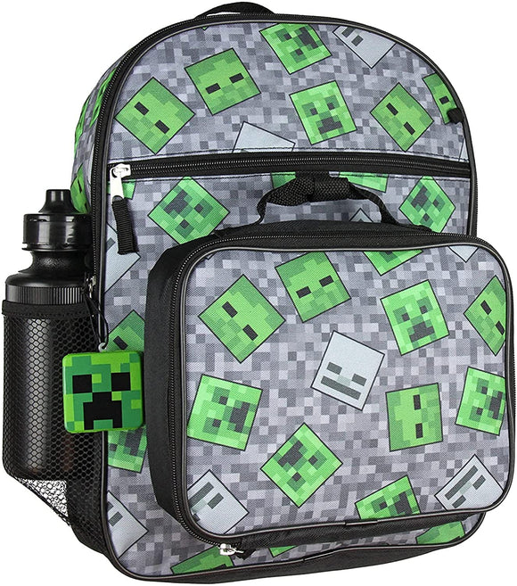 MINECRAFT - Kids 5pc Set Backpack