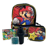 NINTENDO - SUPER MARIO BROS KIDS 5 PIECE BACKPACK SET