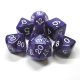 Koplow : Premium Polyhedral 7-Die Pearlized Dice Set - Purple