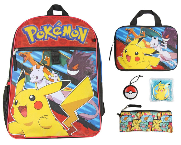 POKÉMON - 16inch 5pcs Set Backpack