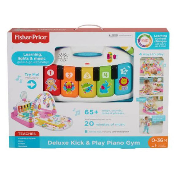 Fisher-Price Deluxe Kick & Play Removable Piano Gym (assorted colors)