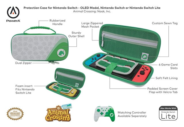 ANIMAL CROSSING PROTECTIVE CASE FOR NINTENDO SWITCH AND SWITCH